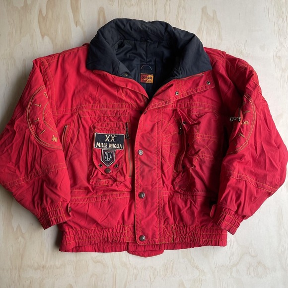Bogner Other - Vintage Bogner Mille Miglia 264 Jacket Mens Large Red Ski Racing Car Bomber